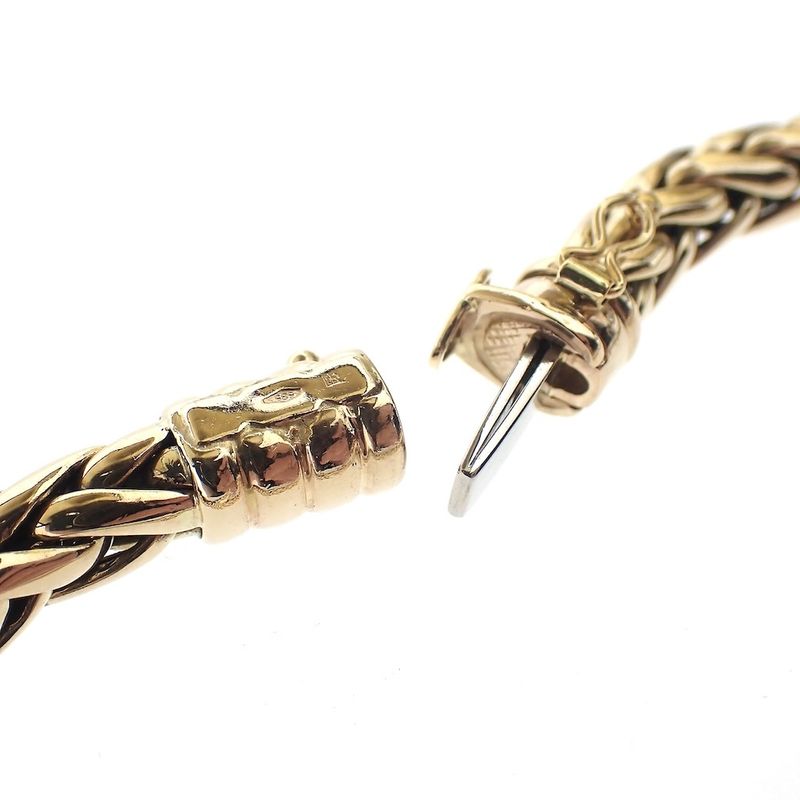 Image 4 of Gold foxtail link bracelet | 20.5 cm