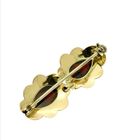 Image 3 of Antique gold brooch with garnet stones
