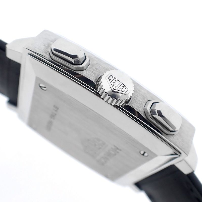 Image 9 of Heuer Monaco; Chronograph men's watch