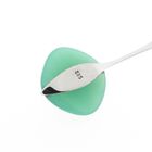 Image 8 of White gold pendant with jade and diamond | 0.025 ct.