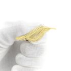 Image 9 of Vintage gold feather brooch