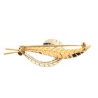Image 7 of Gold feather brooch
