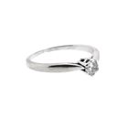 Image 5 of White gold solitaire ring with diamond; 0.18 ct.