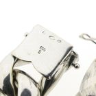 Image 8 of White gold gourmet link bracelet