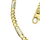 Image 4 of Two-tone gold gourmet link necklace | 44.5 cm