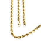 Afbeelding 1 van Gouden gedraaide schakelketting | 60 cm