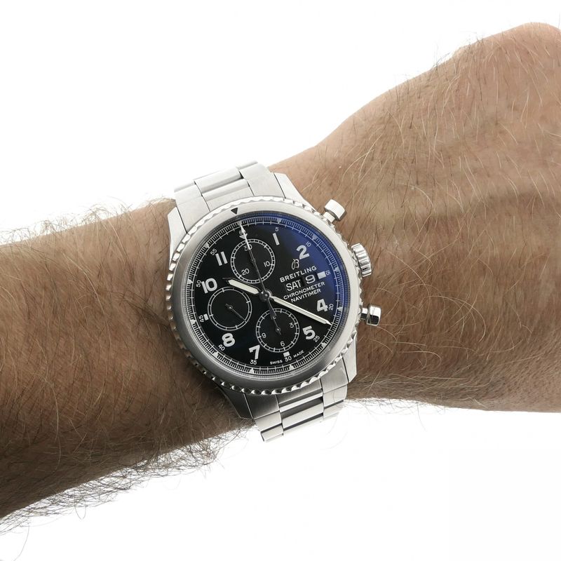 Image 11 of Breitling 'Navitimer 8' A13314; Automatic Chronograph Men's Watch
