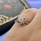 Image 9 of White gold solitaire ring with diamond; 0.43 ct.