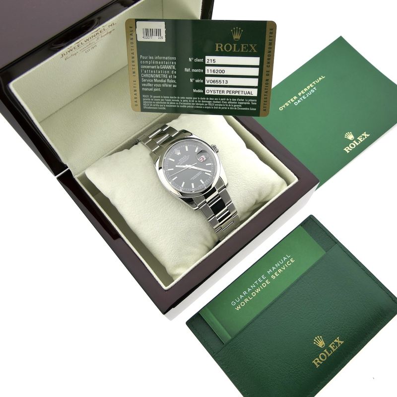 Image 16 of Rolex Datejust 36mm 'Roulette Date' 116200; Automatic watch