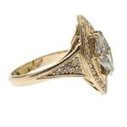 Image 6 of 18-karat vintage cocktail ring with diamonds | approx. 1.00 ct.