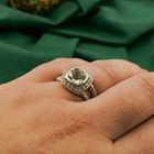 Image 4 of Silver ring set with prasiolite and diamond | 0.10 ct. | David Yurman