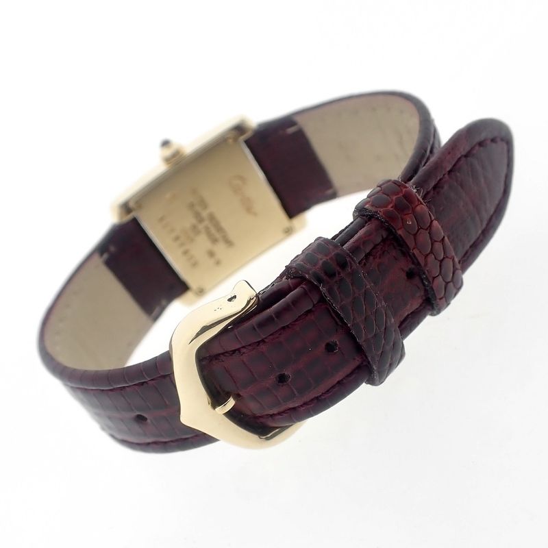 Image 12 of Cartier Tank Française; 18k gold ladies' watch