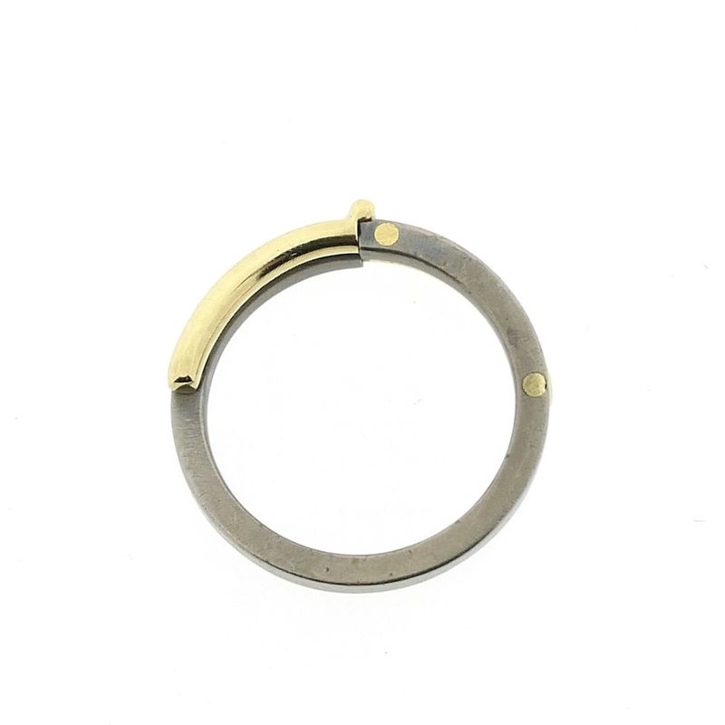 Image 4 of Two-tone gold ring with titanium
