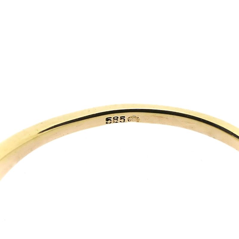 Image 6 of Gold ring with diamond; 0.01 ct.