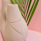 Image 2 of 18K tricolor gold twisted thin chain | 40 cm