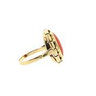 Image 5 of Vintage Gold Ring with Blood Coral