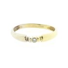 Image 2 of Two-tone gold solitaire ring with diamond; 0.04 ct.