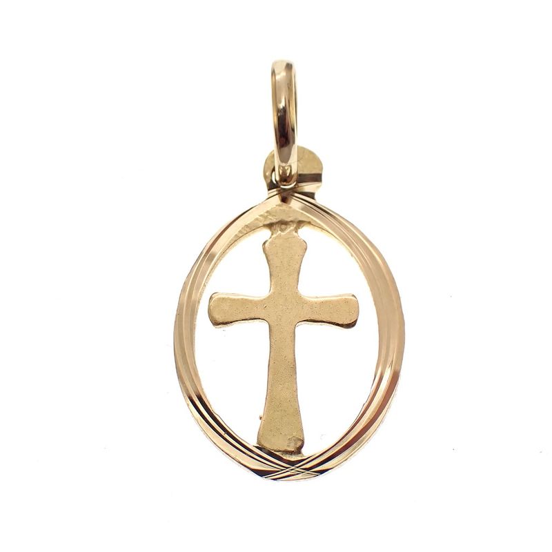 Image 1 of 18-karat gold cross pendant | G. Sakkab