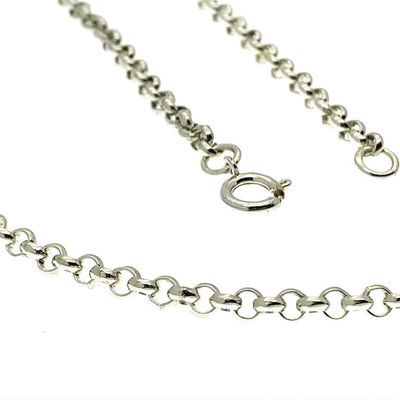 Image 2 of Silver jasseron necklace | 70 cm
