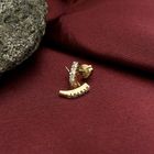 Image 2 of Gold stud earrings with diamond 0.21 ct.