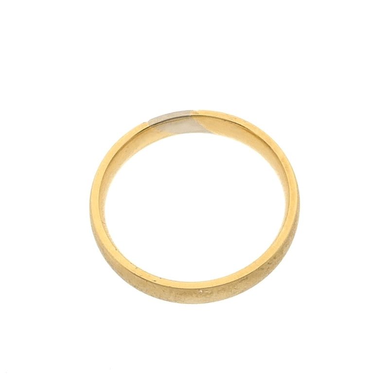 Image 3 of Matted two-tone gold ring