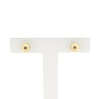 Gold stud earrings | Ball