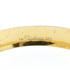 Image 4 of Two-tone gold bangle bracelet; Size M/L