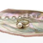 Image 9 of Gold ring with diamond 0.05 ct.