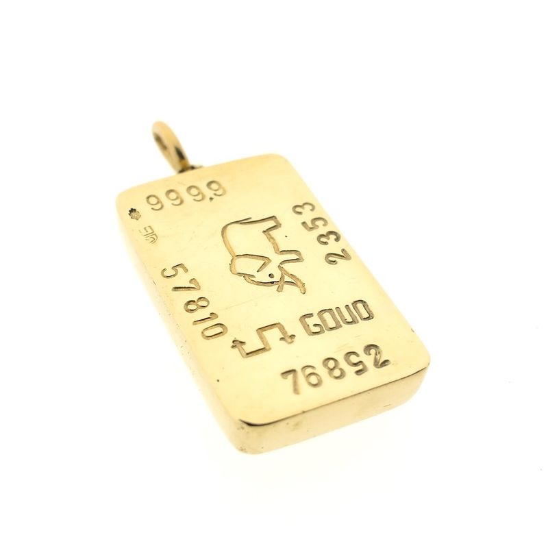 Image 7 of Gold pendant made of a gold bar