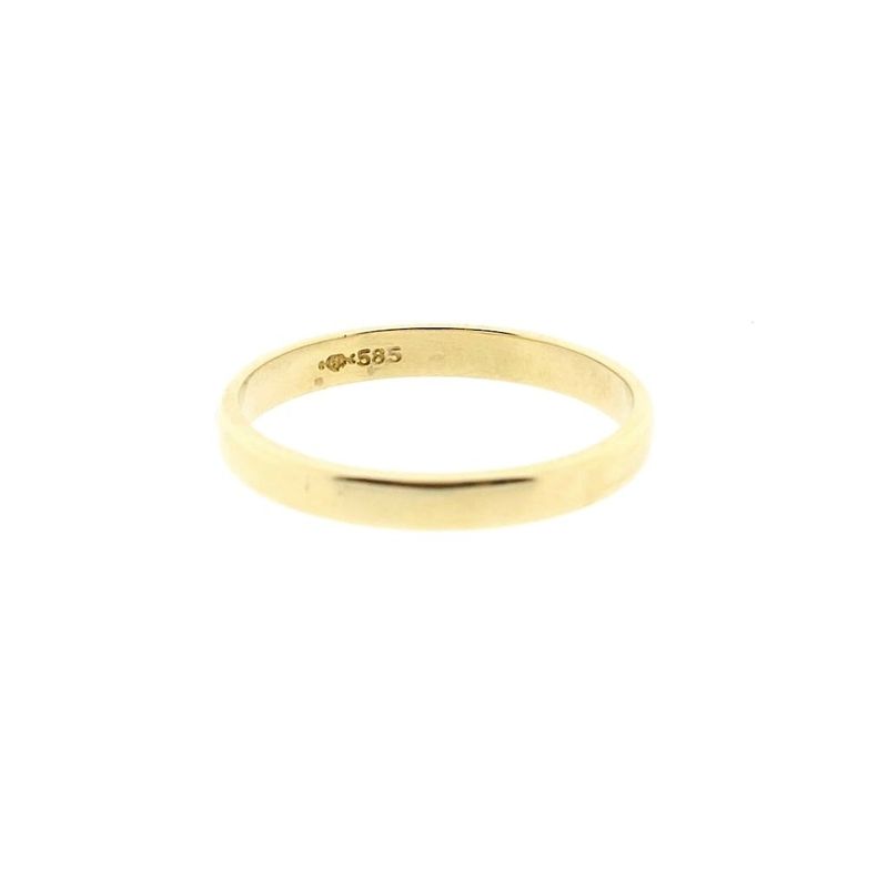 Image 7 of Gold (wedding) ring with diamond; 0.015 ct.