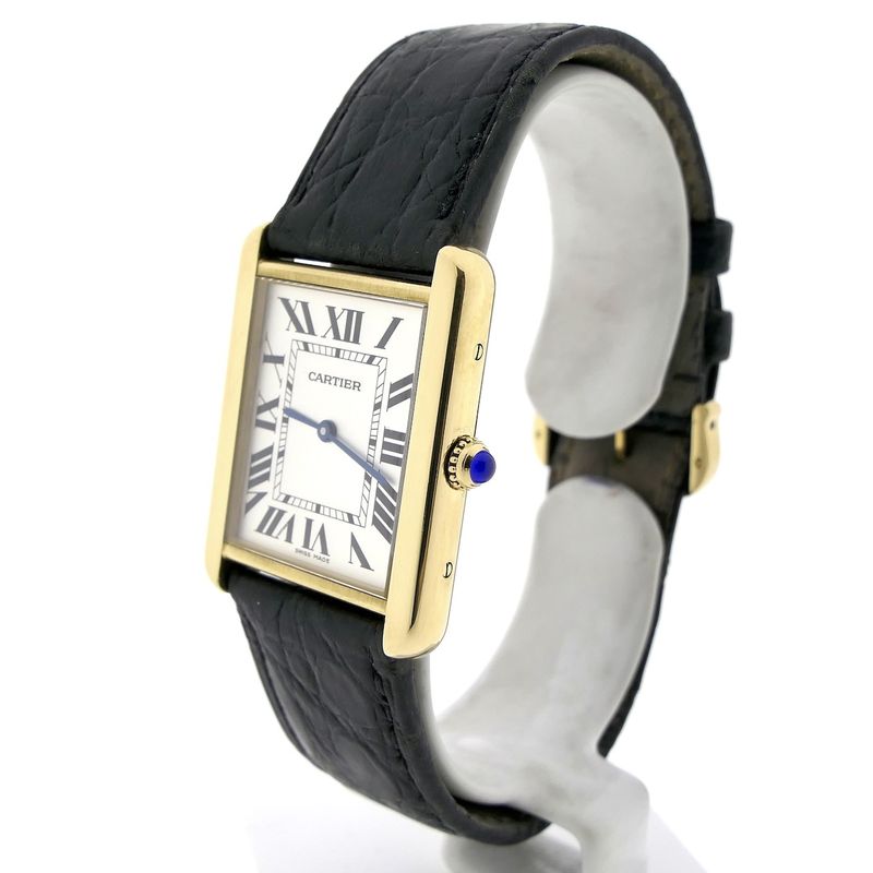 Image 2 of Cartier Tank Solo 'Large'; 18k gold watch