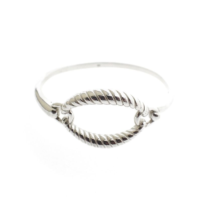 Image 1 of Silver bracelet with fantasy design | Ø 57.5 mm