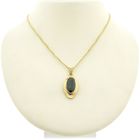 Image 9 of Gold pendant with green tourmaline