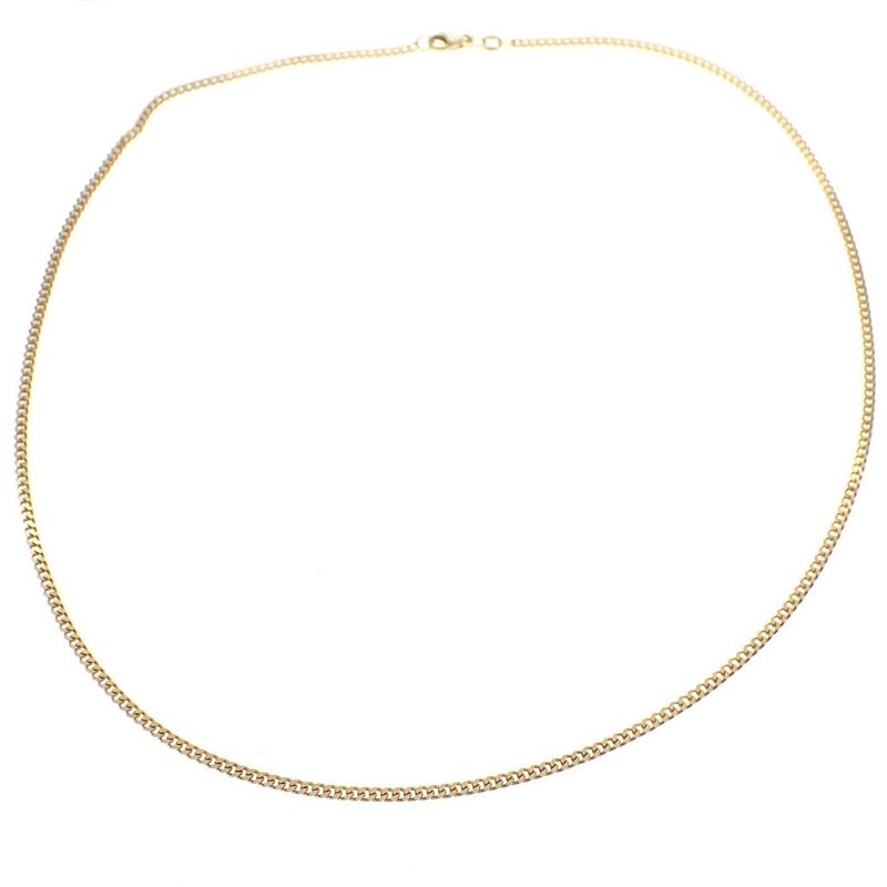 Image 3 of Gold gourmet link chain | 50 cm