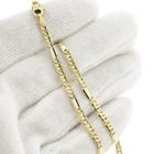 Image 5 of Two-tone gold Figaro link bracelet | 18.5 cm