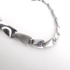 Image 2 of Silver fantasy necklace, half-matted | 43 cm