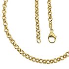 Image 1 of Gold jasseron link necklace | 44.5 cm