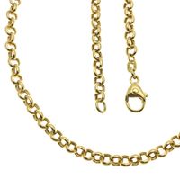 Gold jasseron link necklace | 44.5 cm