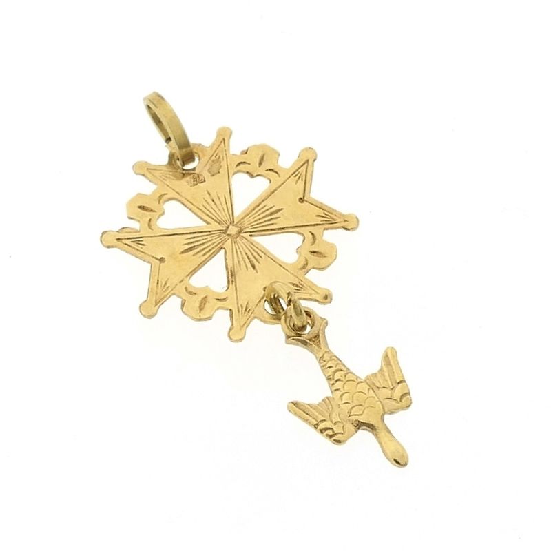 Image 5 of Gold pendant | Huguenot Cross