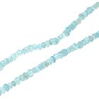 Image 6 of Light blue topaz bead necklace with gold clasp