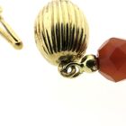 Image 8 of Carnelian bead necklace with gold clasp | 80 cm