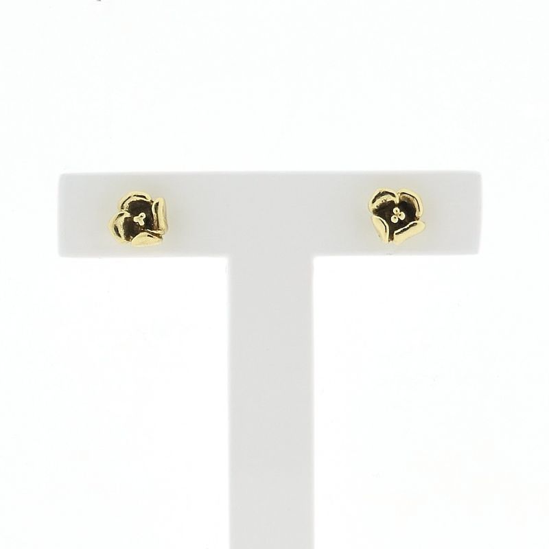 Image 1 of Golden rose stud earrings