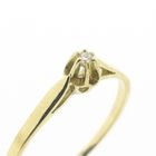 Image 3 of Gold solitaire ring with diamond | 0.015 ct.