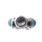 Image 4 of Pandora spacer; Silver; Blue Topaz