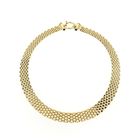 Image 4 of Golden Panther Link Necklace with Sapphire | 45 cm
