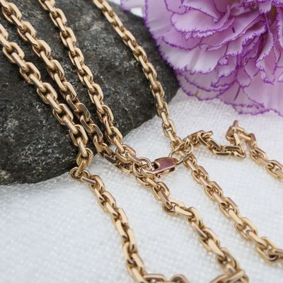 Image 2 of Solid gold anchor link chain | 68 cm
