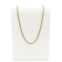 Solid gold square king necklace; Exclusive | 57 cm