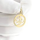 Image 10 of Gold pendant; Faith, hope, and love