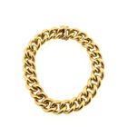 Afbeelding 3 van Massief gouden gourmetschakel armband | 22 cm