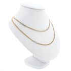 Image 2 of Two-tone gold gourmet/fantasy link chain